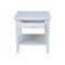 International Concepts Rectangle Spencer End Table, 24 W, 24 in L, 25 in H, Wood, White OT08-8E - alternate 7